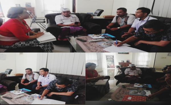 Menerima kunjungan Petugas BBLK Bandung Kemenaker RI terkait Program Pelatihan Th. 2020